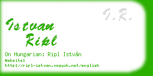 istvan ripl business card